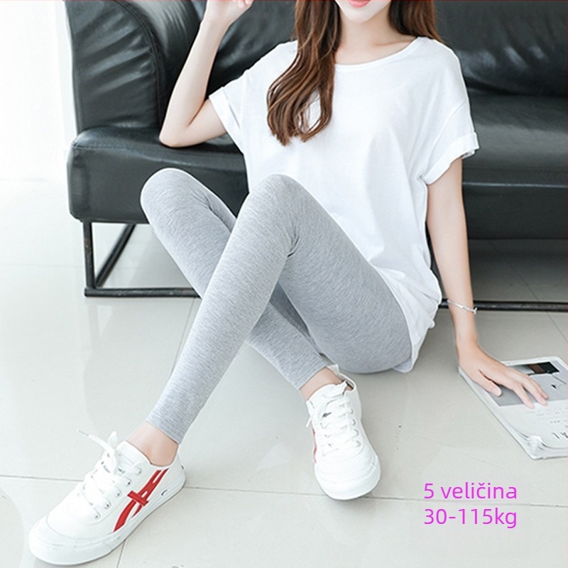 Ženske leggings od modalnog materijala, cropped, tanke, visoka elastičnost
