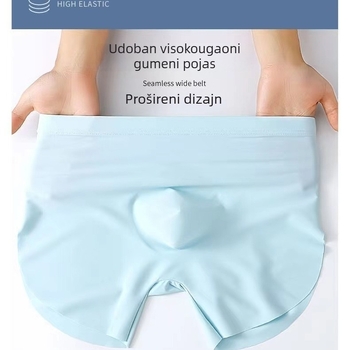 Ice Silk muške bokserice, glavna tkanina 95–100% poliester, podstava prepona 80–90% najlon, prozračan, brzo se suše