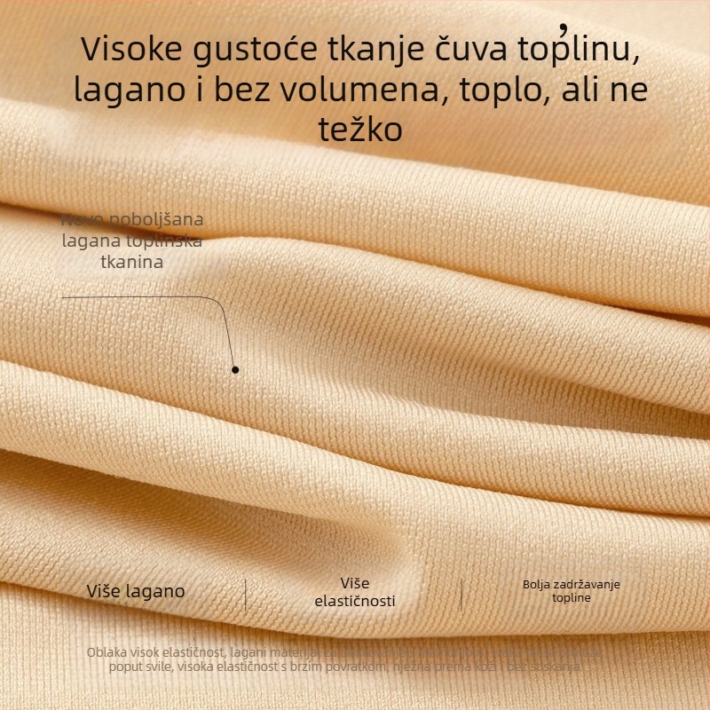 Visokokvalitetni ženski toplinski bazni sloj, velika veličina, hidratizirajuća odjeća s hijaluronskom kiselinom, zimski set donjeg rublja u kutiji