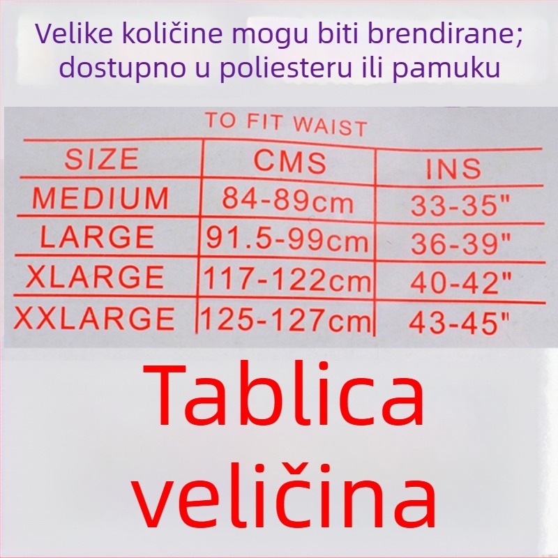 Muške pamučne bokserice, tkanina, srednji pojas, prozračan, 70–80% pamuka