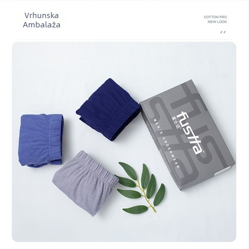 Muške bokserice od 100% pamuka, udoban slobodan kroj, srednji pojas, prozračne, plus veličina, uzorci: jednobojni, cvjetni, geometrijski