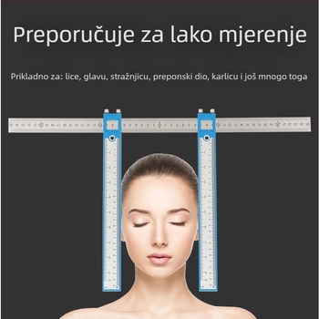 Ručni ortopedijski kaliper-pravilo s kazaljkama za mjerenje širine lica, prepona, kuka i zdjelice