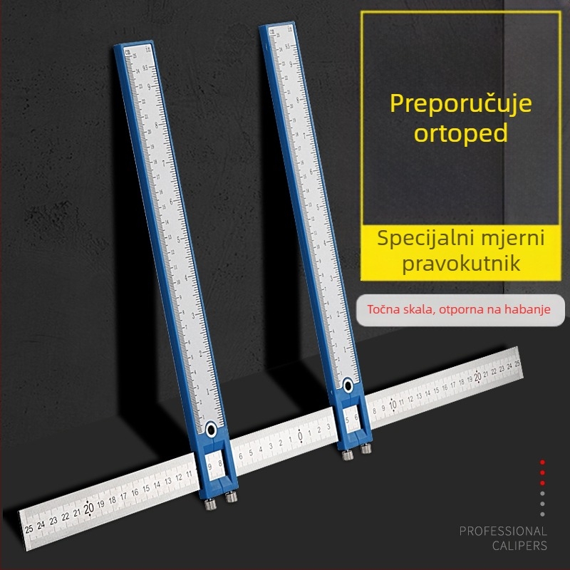 Ručni ortopedijski kaliper-pravilo s kazaljkama za mjerenje širine lica, prepona, kuka i zdjelice