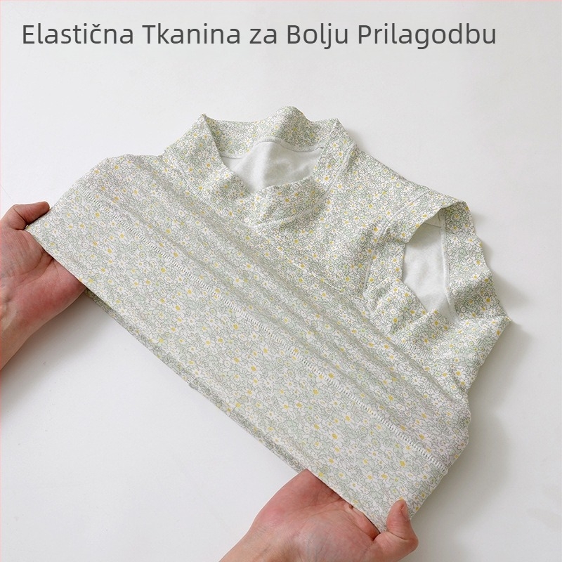 Ženske pamukaste gaćice s visokim strukom i cvjetnim uzorkom, prozračne, podižu stražnjicu, pamučna podstava