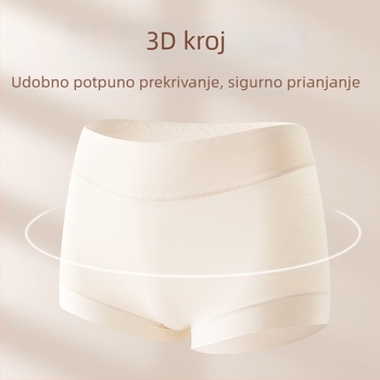 Plus veličine ženske gaćice visokim strukom, antibakterijske, prozračne, trokutasti kroj, udobne