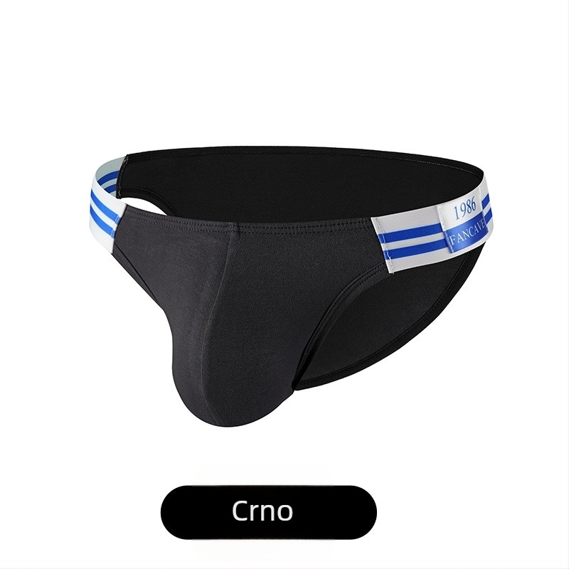 Muške trokutaste gaćice od modala — 90–95% Modal, 50 Count, prozračne, pletene, srednji pojas, preklop oko prepona s 80–90% Spandex