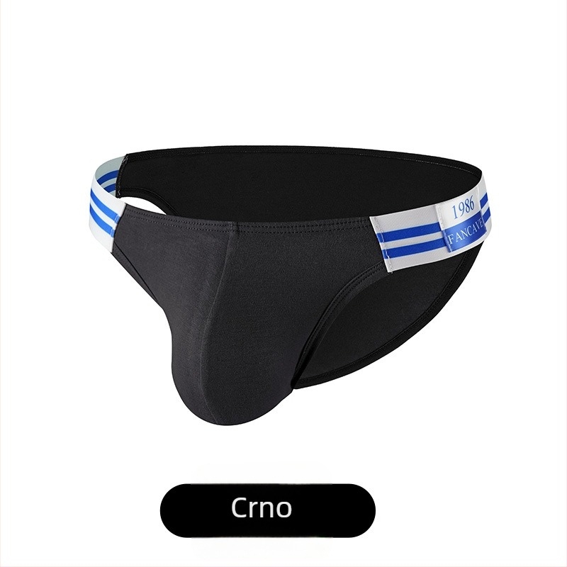 Muške trokutaste gaćice od modala — 90–95% Modal, 50 Count, prozračne, pletene, srednji pojas, preklop oko prepona s 80–90% Spandex