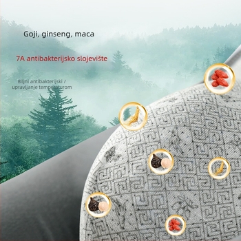 Muške bokserice 7A antibakterijske, prozračne, pletivo od poliester vlakna, srednji pojas, uzorak s tekstom