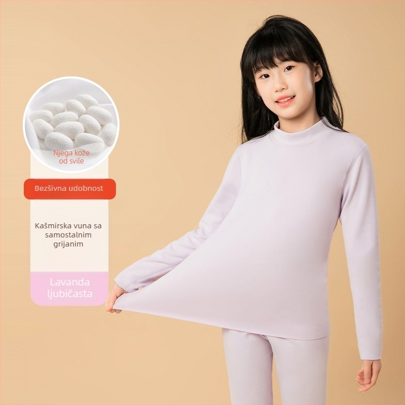 Samozagrešna baza-sloj termalna majica, unisex, dugi rukavi, jednofarbna, debela tkanina 251–300 g/m², baršunasta podstava, 80–90% poliester