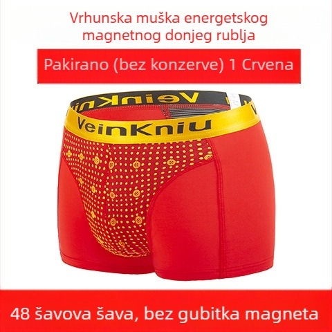 VeinKniu Muške bokserice, modalni materijal, glavni udio 90–95% modal, podstava prepona 100% poliester, srednji struk