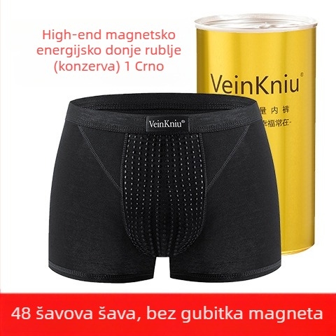 VeinKniu Muške bokserice, modalni materijal, glavni udio 90–95% modal, podstava prepona 100% poliester, srednji struk