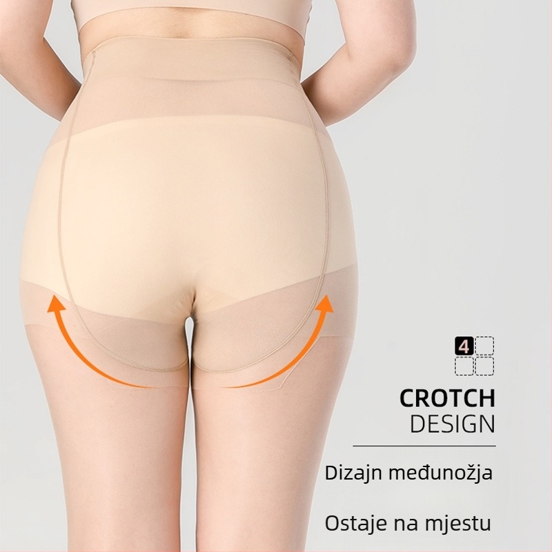 Plus-size žene ultra-tanke najlon čarape, otporne na zapetljavanje, s ananas uzorkom