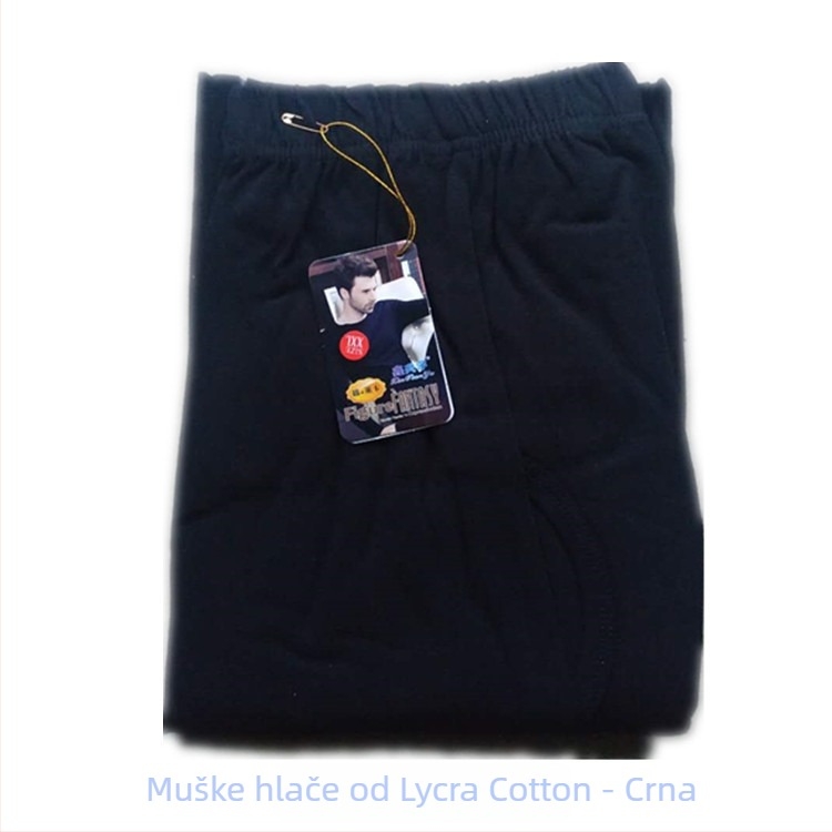 Muške termalne hlače od pamuka s Lycrom, 95% pamuk, 5% elastan, duljine do gležnja, srednji pojas, slobodan kroj, zadržavaju toplinu