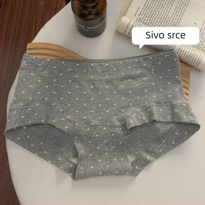 Ženske gaćice od pamuka srednje visine, prozračne, antibakterijske 10A, pamuk podstava