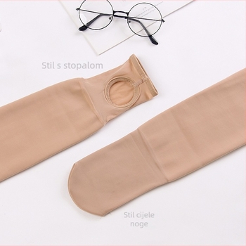 Far East Pantyhose s osjećajem golih nogu, jesen-zima srednje debele, bezšivne 7612