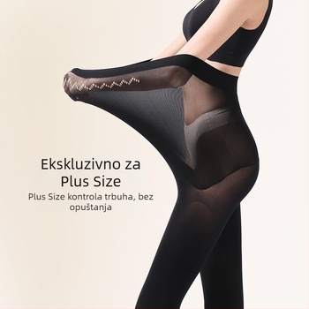 Afandi ženske flisane legice s 800D, toplo za jesen-zimu, osjećaj golih nogu i vitka silueta bokova