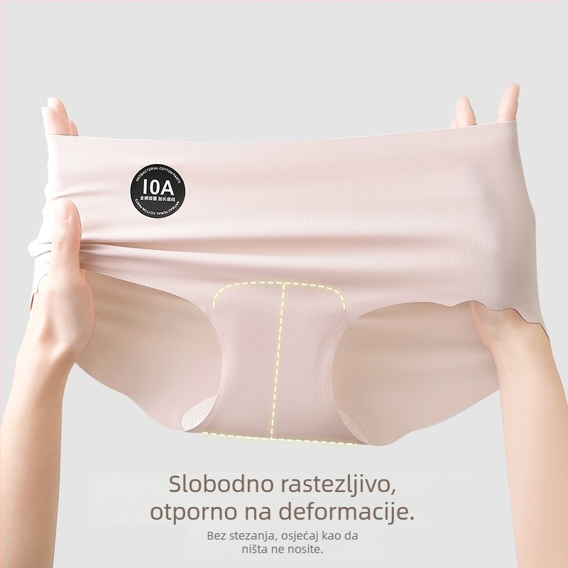 Ashmi 10A antibakterijske hlačice od ice silk, visok pas za oblikovanje trbuha, podizanje stražnjice, udobne za plus size žene