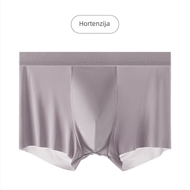 Ljetne muške bezšivne bokserice od Ice Silk, antibakterijska podstava od Mulberry svile 7A