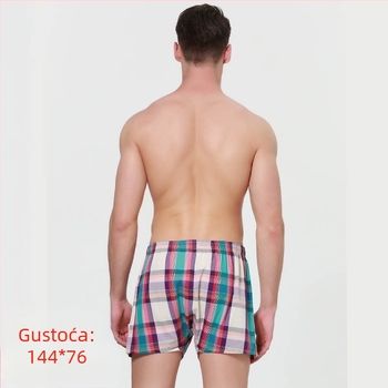 Muške bokserice od 100% pamuka, dišuće, srednje visoki pojas, bezšivne, uzorak 29453