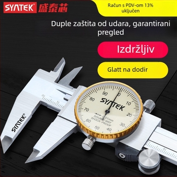 Dial kaliper s cifrom, industrijske klase nehrđajući čelik, visoka preciznost, domet 0-150-200-300 mm
