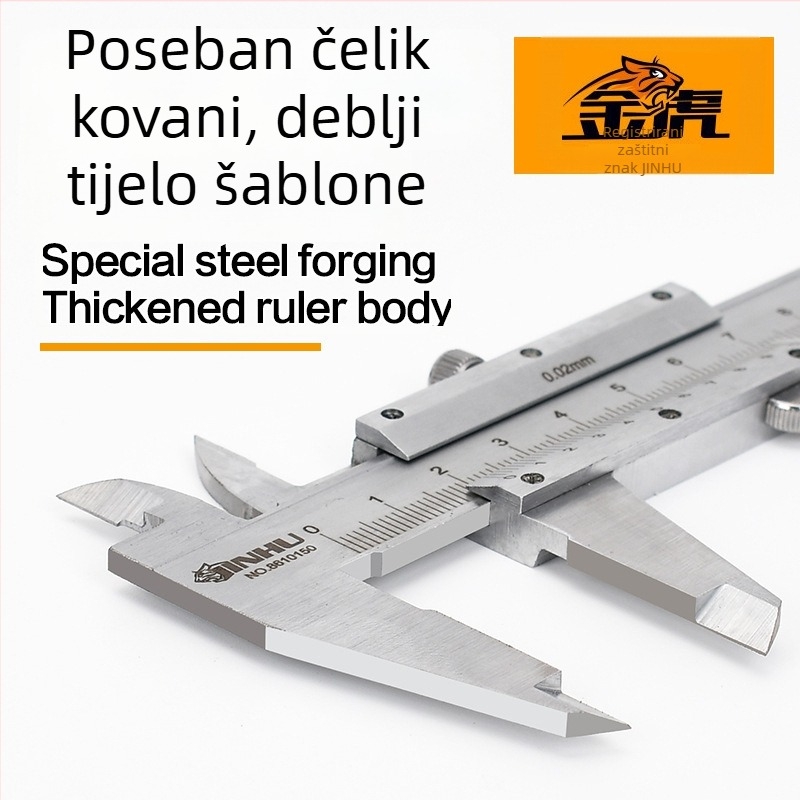 Golden Tiger Vernier kaliper, mehanički indikator, za obradu, paket 50 kom