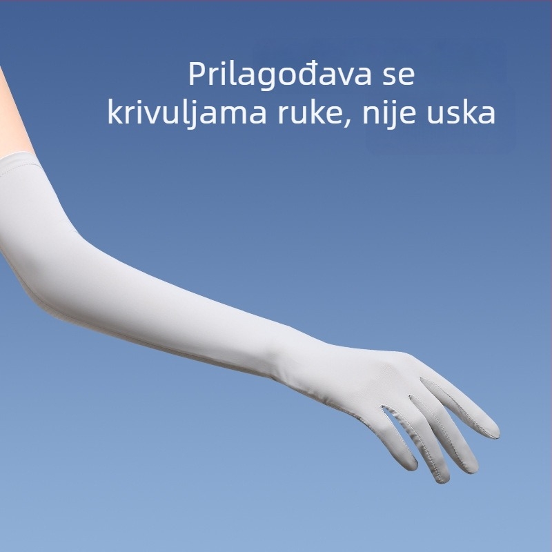 UV zaštićeni predlaktni rukav za ljeto, ice silk najlon 71–80%, originalni dizajn, za vožnju