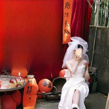 Vjenčano pozadje od platna sa sretno-simboličnim motivima, pozadina za fotografiranje, ispis logotipa