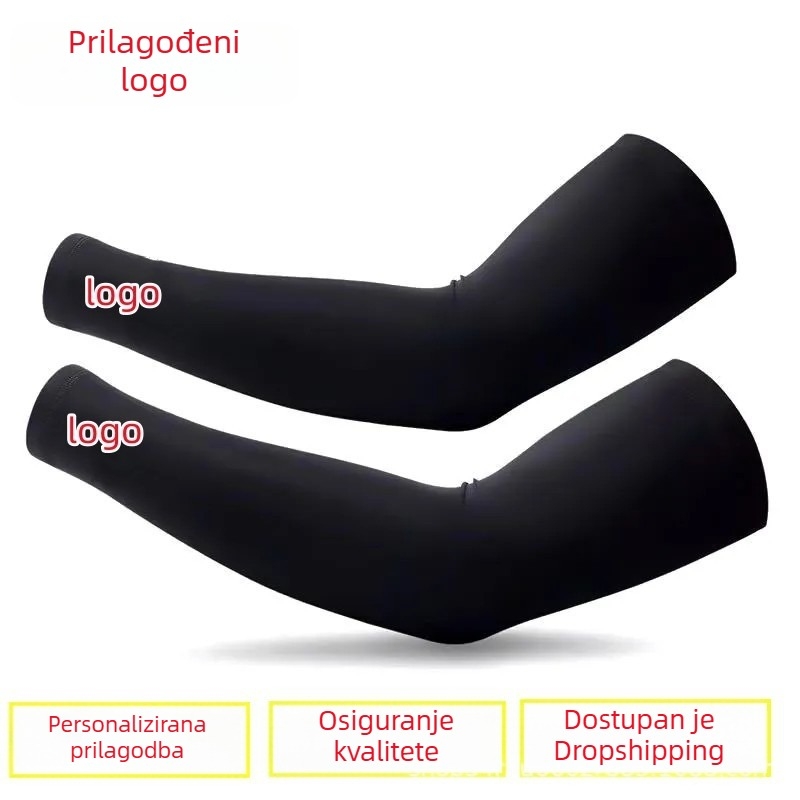 Muški rukavi od ice silk s UV zaštitom, za ljeto, vožnju automobilom i vožnju biciklom