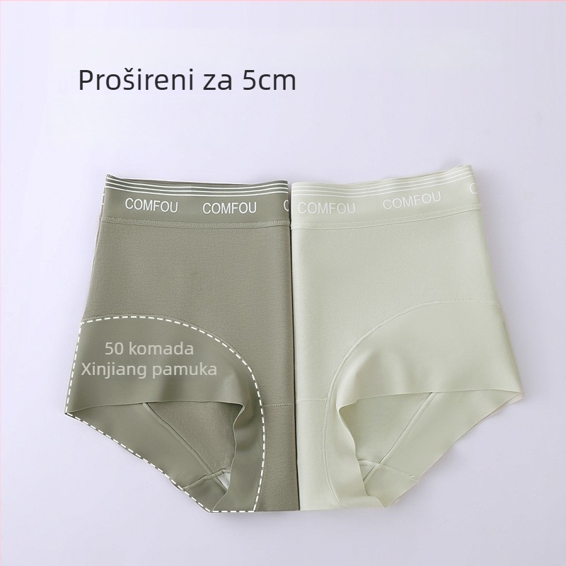 Ženske gaćice od pamuka, srednji pojas, 95–100% pamuk, podstav 100% pamuk, prozračne, antibakterijske