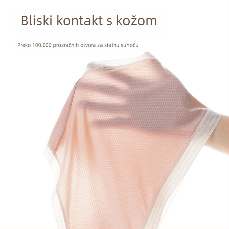 Ženske gaćice od Mulberry svile s čipkom, anti-mita i antibakterijske, prozračne, ultratanke ledene svile