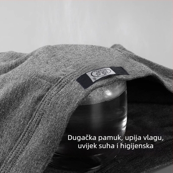 Langsha muške bokserice od 95–100% pamuka, prozračne i antibakterijske, srednji pojas, pletene