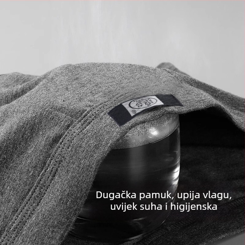 Langsha muške bokserice od 95–100% pamuka, prozračne i antibakterijske, srednji pojas, pletene