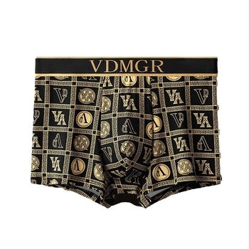 Muške bokserice Ice Silk, srednji pojas, prozračne, podizanje stražnjice, poliester tkanina