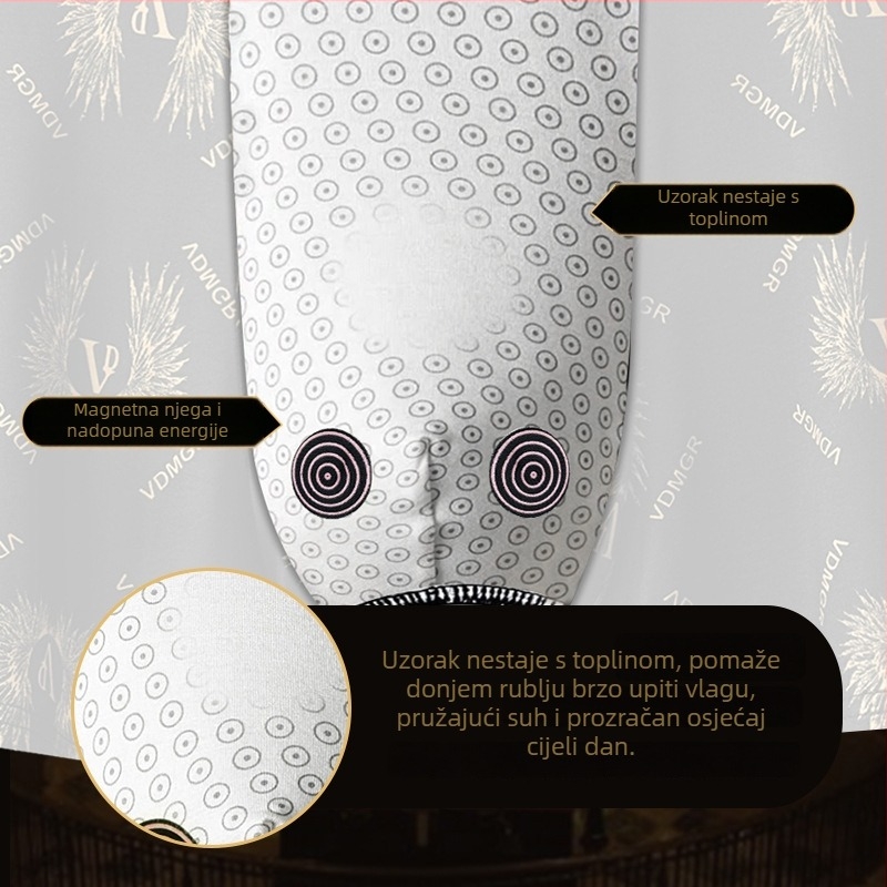 Muške bokserice Ice Silk, srednji pojas, prozračne, podizanje stražnjice, poliester tkanina