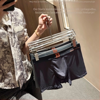 Muške gaćice boxer od modal vlakna, prozračne i antibakterijske, s podizanjem stražnjice, srednje visine struka