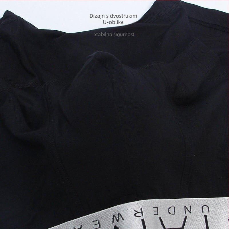 Muške gaćice od modala, prozračne, srednji pojas, obična tkanina, glavna tkanina 90–95% modal