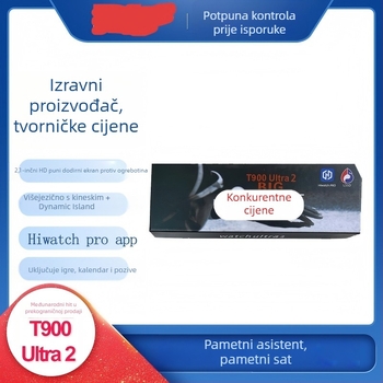 Pametni sat T900 Ultra 2 s Bluetooth pozivima, praćenjem sna, otkrivanjem razine kisika u krvi, daljinskim selfiejem i pametnim podsjetnicima