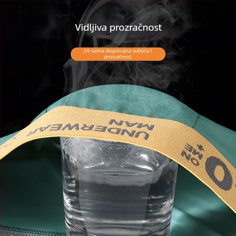 10 komada muških prozračnih bokserica za tinejdžere sa srednjim strukom