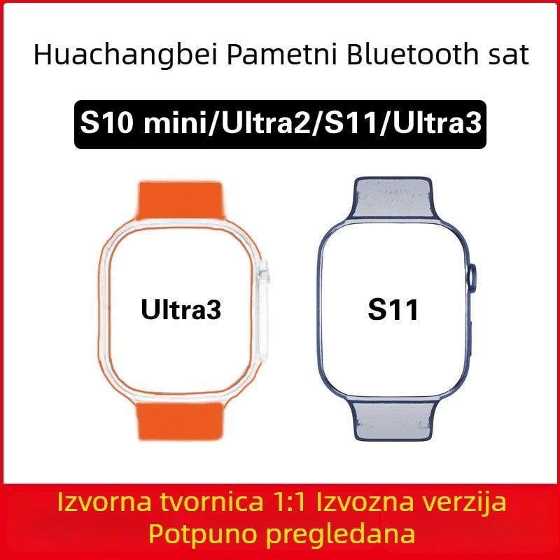 S11 pametni sat s AMOLED zaslonom, NFC, Bluetooth pozivi, praćenje srčanog ritma, silikon remen
