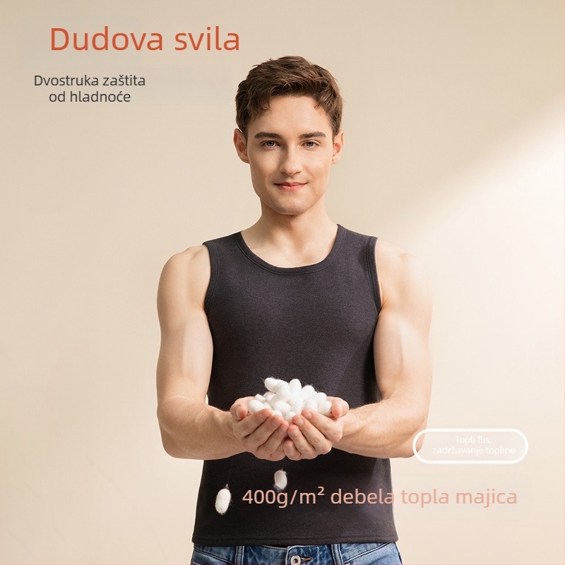 Yalu Muška termalna veste s fleece podstavom, izuzetno debela za zimu