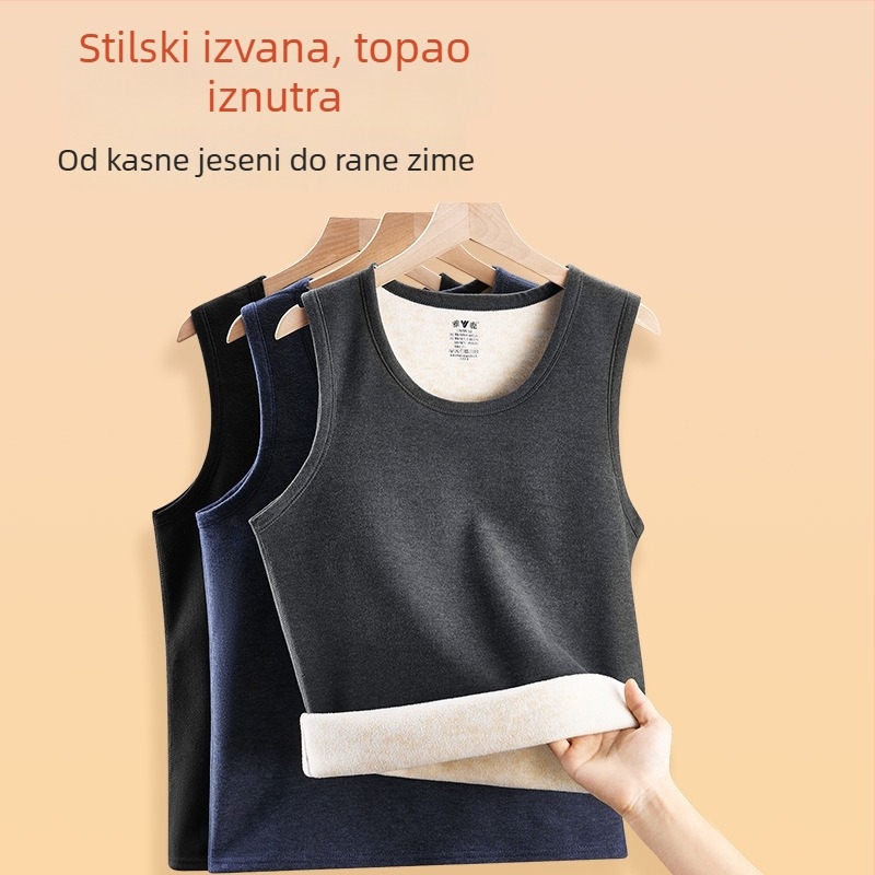 Yalu Muška termalna veste s fleece podstavom, izuzetno debela za zimu