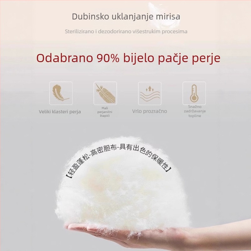 Ženske hlače Black Gold Graphene 90, bijeli patkini down, za vanjsku upotrebu, fleece podstava, debele, tople, otporne na vjetar i vodonepropusne zimi