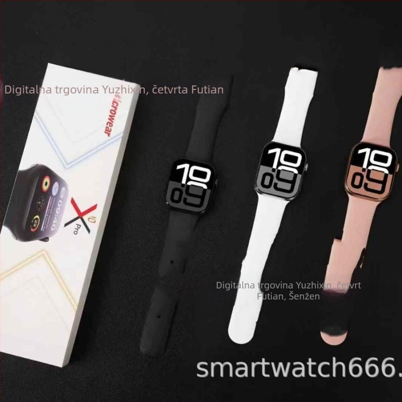 Microwear S10 prekogranični pametni sat — W10, W10P, W10Pmini, S10, S10P — brojanje koraka, mjerenje otkucaja srca, Bluetooth, bežično punjenje, kompatibilan s iOS