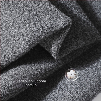 Ženske legice od pamuka s tri-zonom kompresijom od velura, debeli flis podstava za zimu, vitk izgled