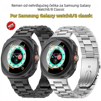 Kaiš od nehrđajućeg čelika u jednom komadu s dizajnom od tri perle za Samsung Galaxy Watch 8