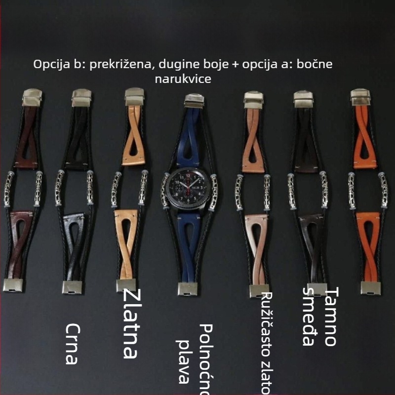 Kožni retro remen za Samsung Gear S3 i Galaxy Watch7/6