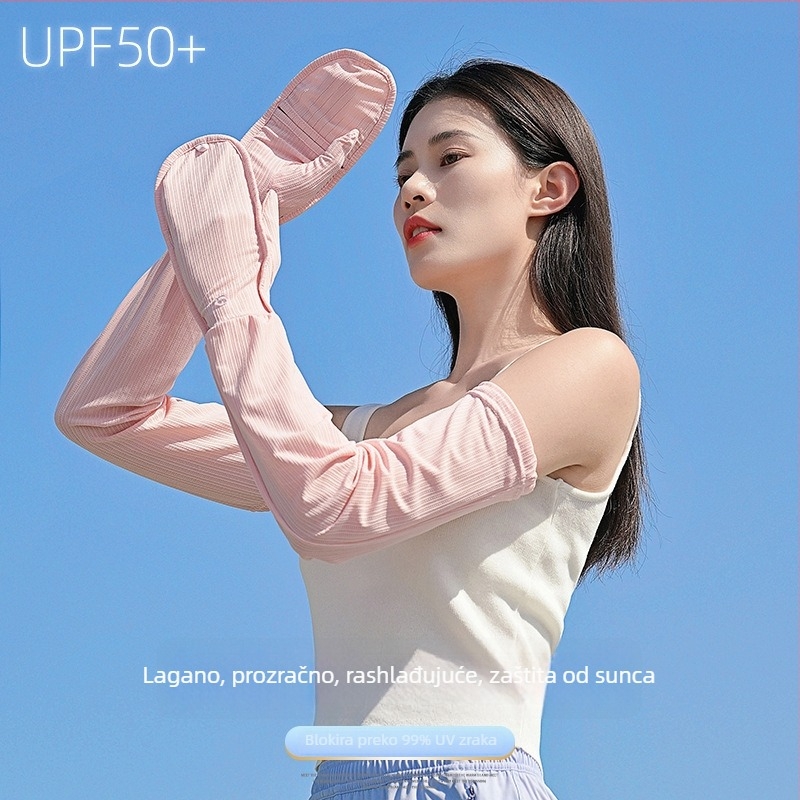 Rukavice od Ice Silk s UV zaštitom i pokrivenim prstima za ljetnu vožnju – unisex