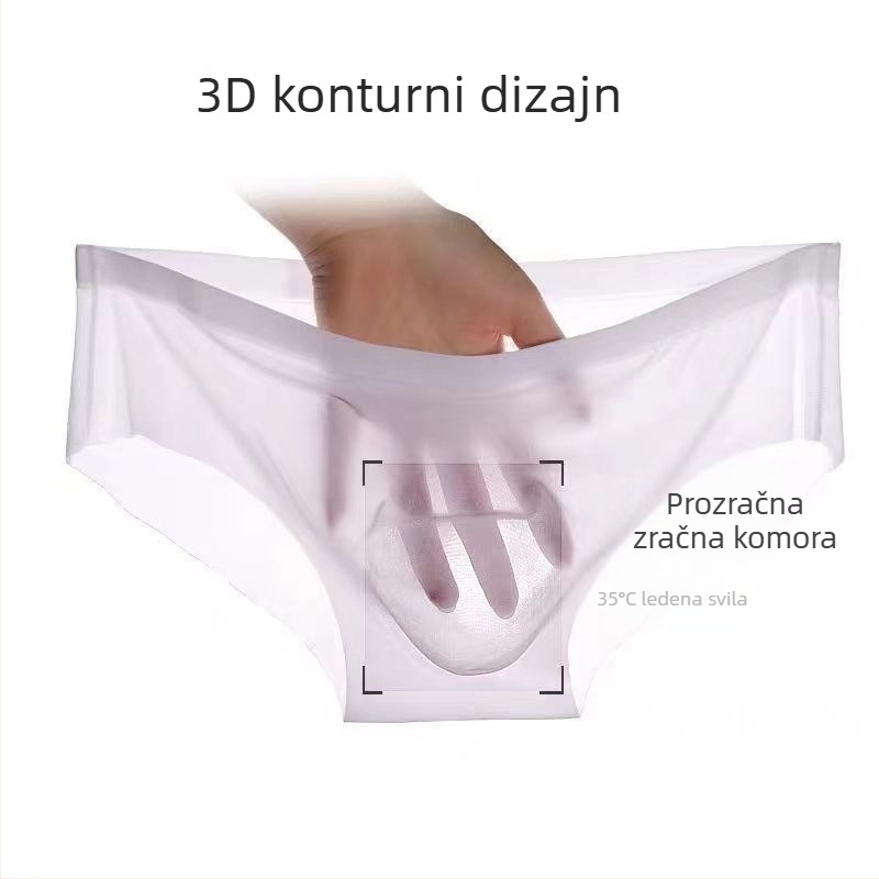 Muške bezšivne gaćice od Ice Silk, ultra tanke, brzo sušeće, prozračne, za ljeto