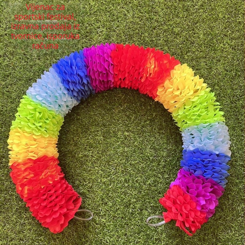 Ručna girlanda za otvorenje sportskog događaja i dječje plesne nastupe – žičana girlanda