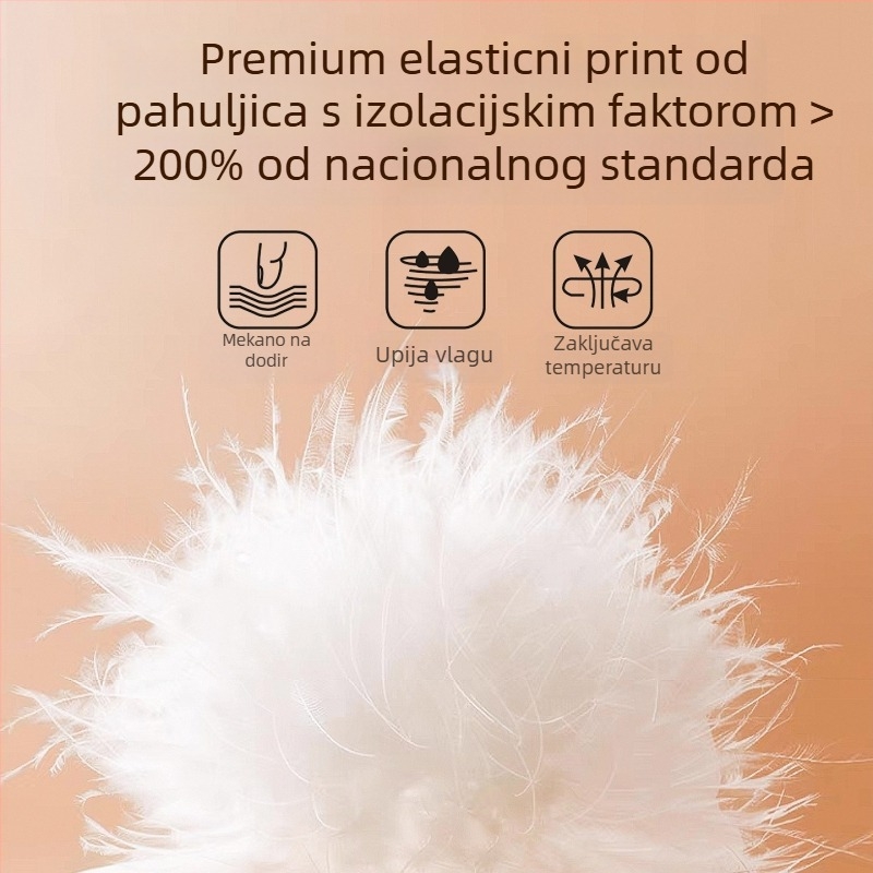 Ženski termo set baznog sloja: top i hlače s flecom, glavna tkanina poliester, podstava elastan, 181–200 g/m², zadržava toplinu